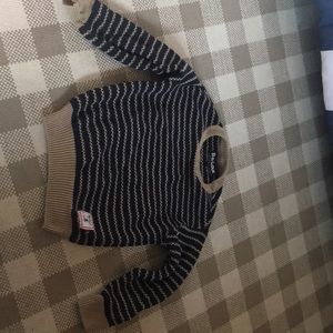 Barbour boys cotton striped sweater